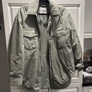 Wilfred Ganni Lightweight Olive Shirt Jacket